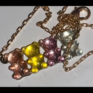 Cutest Betsey Johnson gold tone Gummy Bear necklace!!